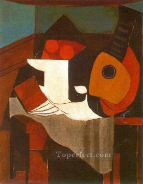 抽象的かつ装飾的 Painting - リーヴル コンポティエとマンドリン 1924 キュビスム